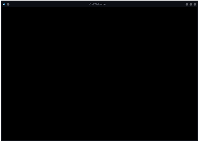 OM Welcome Screenshot