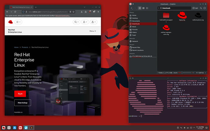 RHEL from Google Pictures