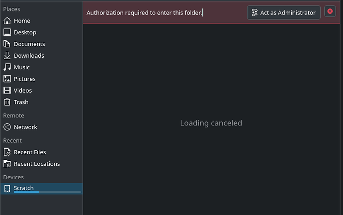 Act as Administrator